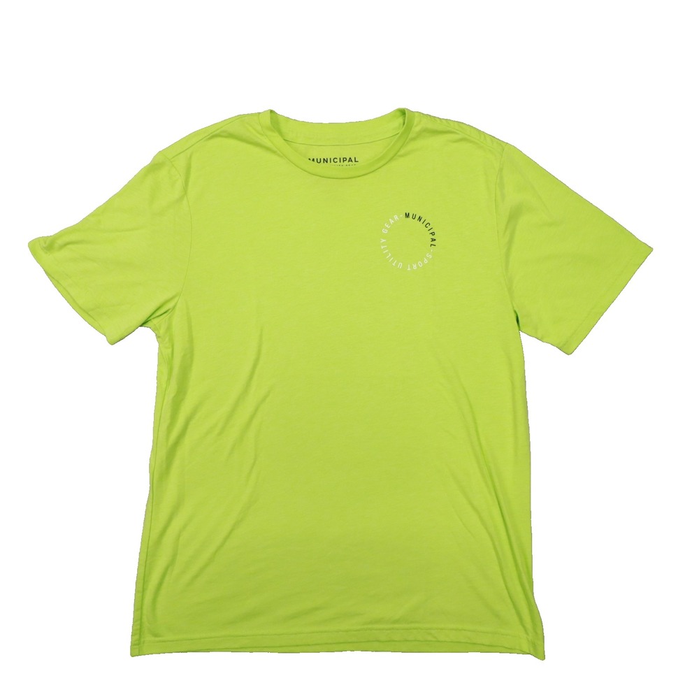 Municipal Sport Utility Gear Green Graphic Logo Short Sleeve T Shirt size Medium